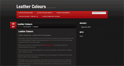 Desktop Screenshot of leathercolours.com